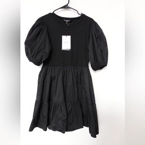 En Saison NWT Black Puff Sleeve Dress - Size Large